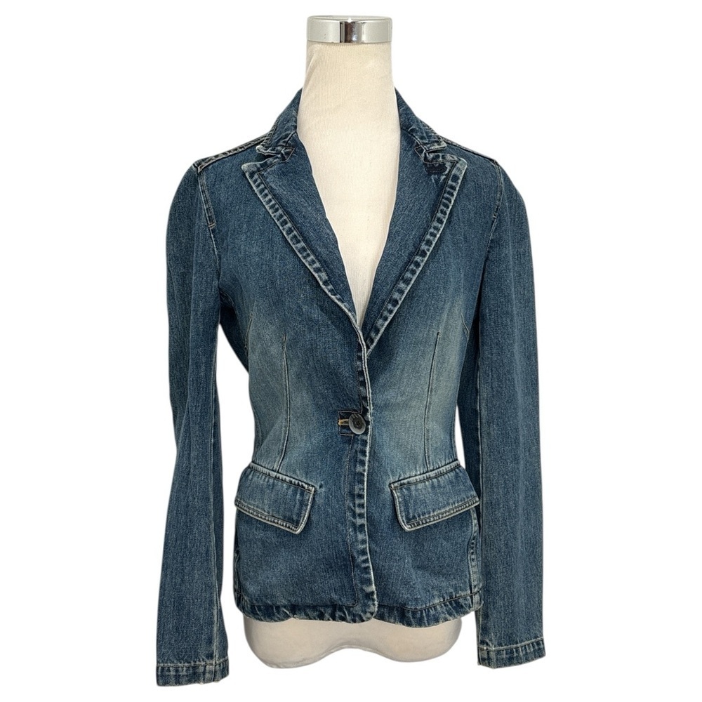 Vintage GAP Women's Denim Jacket Blue Jean Pockets 100% Cotton Size Small